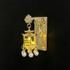 Light Up Lantern Fridge Magnet with Tassel Pendant Chinese Style Cute Kitchen Ornament for Friends Souvenir Holiday Gift