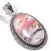 Pink Opal Handmade 925 Sterling Silver Jewelry Pendant 2.68" N5v80