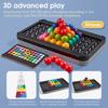 3D Puzzle Brain Teaser Logic Board Game 200+ IQ Challenges for Kids Educational Learning Gift for Cognitive Development STEM Toy