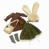 [Maidscp] 16 BJD Кукольная одежда 30 см YoSD Mori Girl Многослойное платье с ушками кролика Набор из 5 предметов