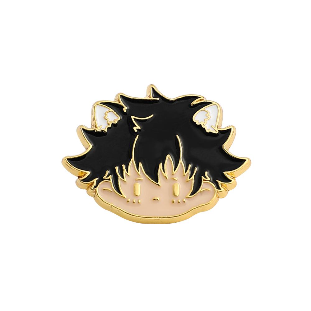 Anime Jujutsu Kaisen Alloy Brooch Metal Badge Cartoon Accessories Gojo Satoru Itadori Yuji Geto Suguru Cosplay Gift Collection