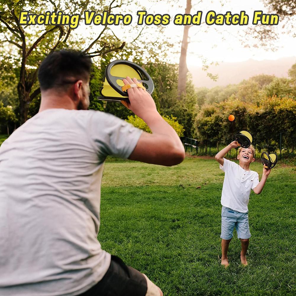 Игра «Мяч и лови» с пусковыми установками и 2 мячами для детей, пляжные игры у бассейна и двора