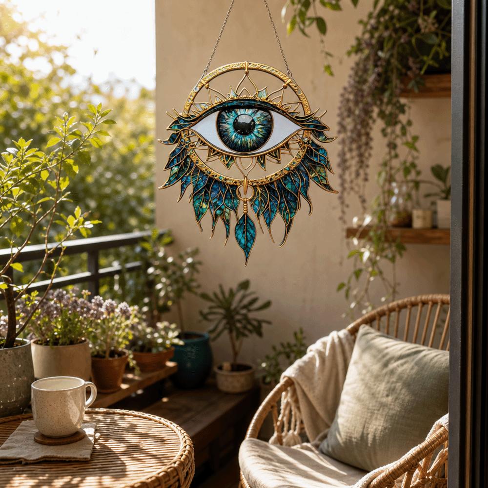 2D Flat Window Ornament Acrylic Wind Chime Ethnic Style Hanging Pendant  Home Decoration