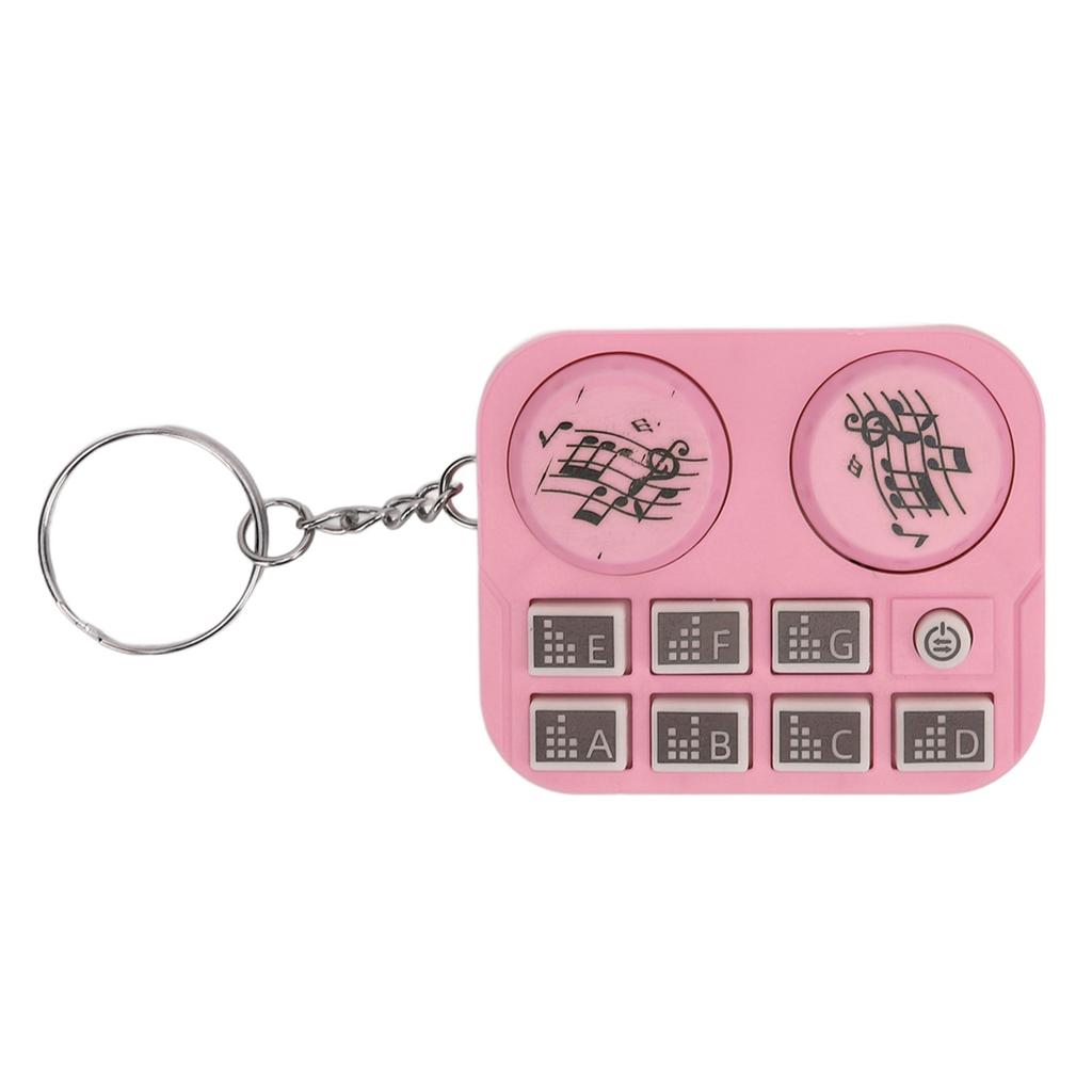 Мини-брелок с разноцветными огнями, проигрыватель дисков DJ, дизайн, автоматическое воспроизведение и режим самонажатия, портативный DJ