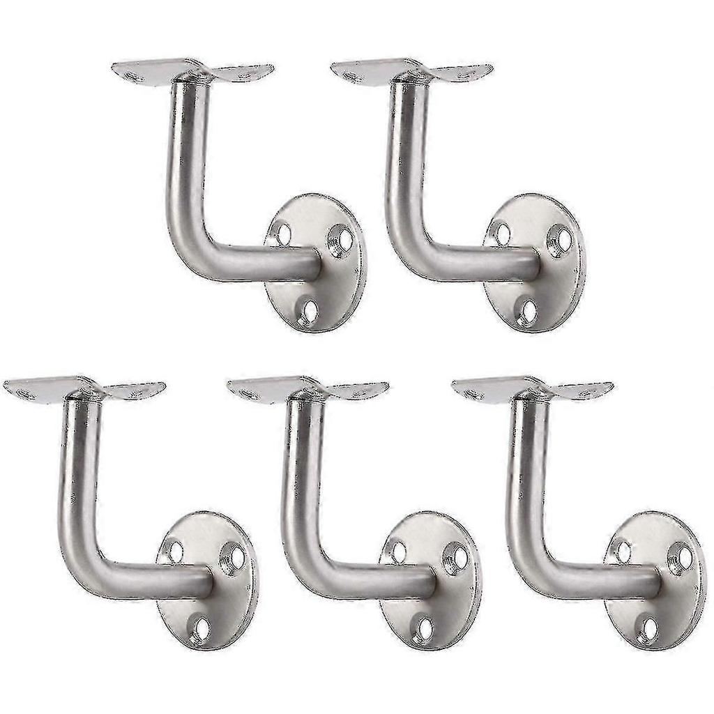 Pack Of 5 Stainless Bannister Support Wall Mounted Handrail Brackets Ballustrade Stair Rail Holder