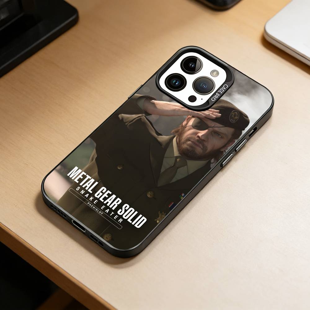 GM-Metal Gear Solid1 Чехол для телефона для iPhone 17,16,15,14,13,12,11 Plus,Pro Max,XS,Цветной Серебряный Покрытый Внутренний Чехол