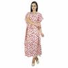 Bimba Women Long Cotton Kaftan Bohemian Nightgown Floral Maxi Caftan