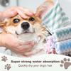 Сверхвпитывающее полотенце для собак - Быстросохнущее полотенце из полиэфирного волокна для собак, груминга, купания и уборки - Удобное