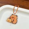 Acrylic Kapibara Bag Hanging Funny Capibara Pendant Kawaii Capybara Acrylic Keychain  Birthday Gift