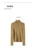 Tangge Silk-Cashmere Turtleneck Long Sleeve Warm Top
