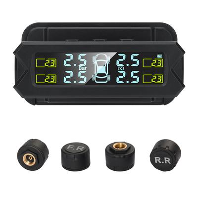 Система контроля давления в шинах, беспроводная TPMS на солнечной энергии с 5 режимами сигнализации, ЖК-дисплей с автоматической подсветкой
