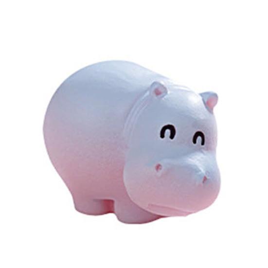 Миниатюрная фигурка бегемота, мини-мультяшный бегемот, украшение своими руками, микропейзаж, сказочный сад, животное, смоляная статуэтка, украшение