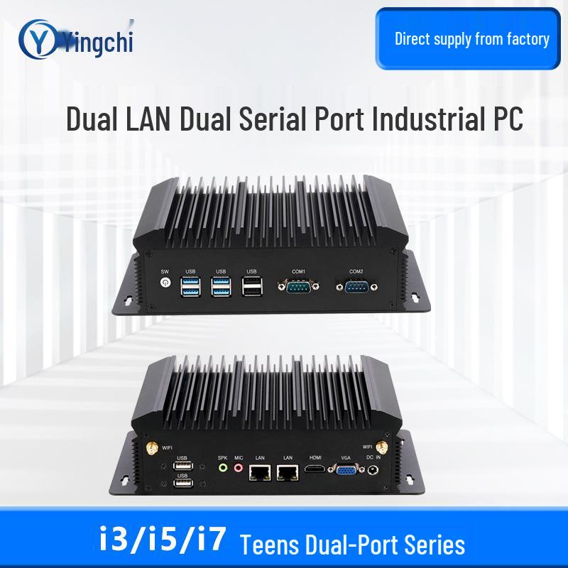Yingchi Mini Fanless Industrial PC N100/N150 Core i3/i5/i7/J1900