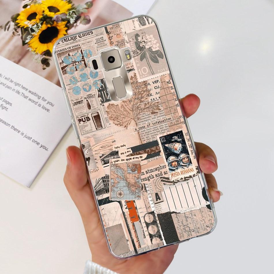 Чехол для Asus ZenFone 3 ZE520KL ZA520KL Asus ZenFone3 Z017D Z017DA Z017DB 5.2" Модный Мягкий Силиконовый TPU Задняя Крышка Телефона
