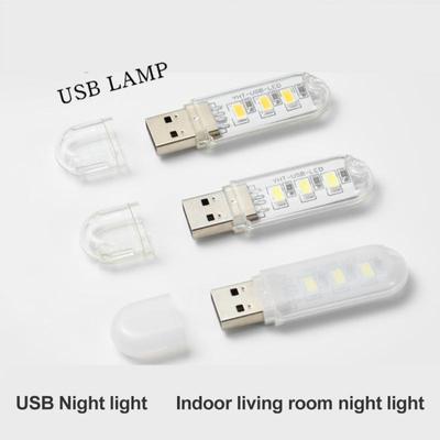 5/10 шт. Мини портативный USB светодиодный светильник для чтения DC5V ультра яркий светильник для чтения книг 3 светодиода для портативного зарядного устройства