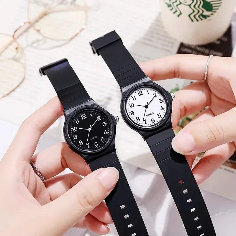 Men's Black Watch Silicone Strap Soft Business Small Wrist Watches For Men Male Clocks Montre Homme Relógio Reloj Mujer