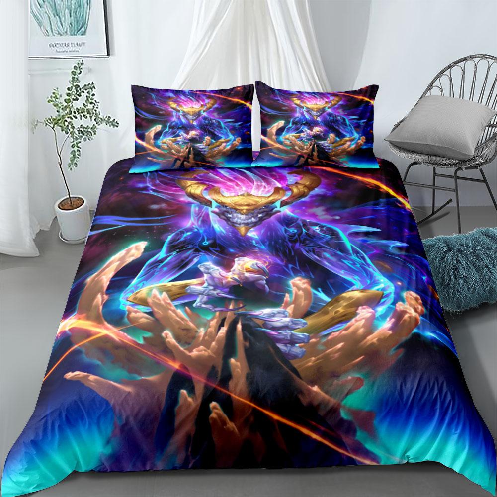 Cowardly Dog Duvet Cover Set EU Single Double King US Twin Full Queen Size  Bedclothes