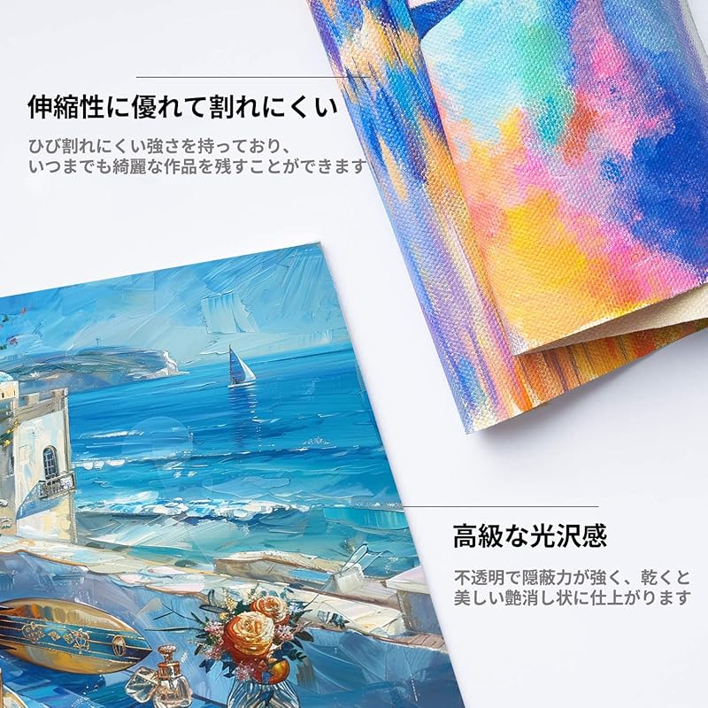 35 piece set acrylic paint 24 colors acrylic gouache Comes with 10 brushes and 1 palette tube durability quick drying waterproof handmade Easy Can be