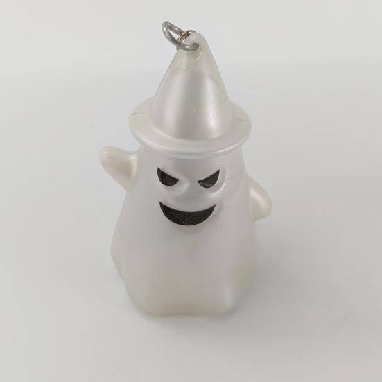 Брелок для ключей с привидением на Хэллоуин со светящимся брелоком-призраком, цветное ожерелье с подсветкой, аксессуары для привидения на Хэллоуин