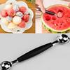 Stainless Steel Double-End Melon Ice Cream Baller Scoop Fruit Spoon Kitchen Tool