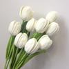 1PC Artificial Tulips Bouquet Home Decor Fake Flower Handmade Hand-Woven Knitted