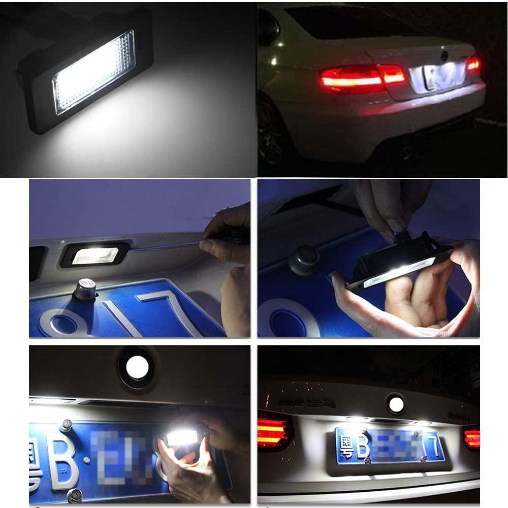 Car License Plate Light Error Free LED Number Plate Lamp for BMW E90 E91 E92 E93 E82 E88 E39 E60 F10X5 E70 X6 E71