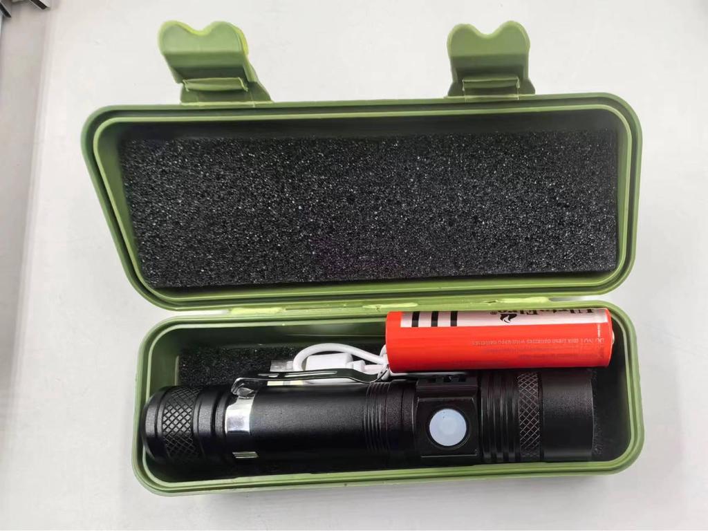 T6 Rechargeable USB High-Power LED Flashlight with Telescopic Zoom for Outdoor Use