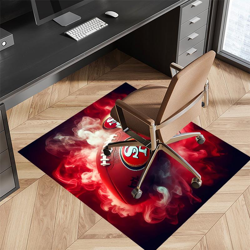San Francisco 49ers Printed Absorbent Washable Carpet, Non-Slip Bathroom Mats, Kitchen Rugs, Yoga Mat,Living Room Entrance, Camping Picnic Rugs