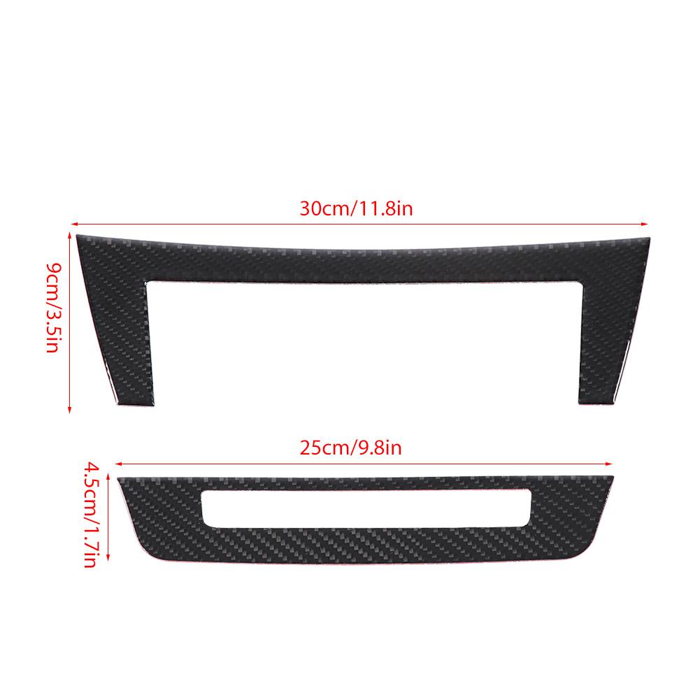 Carbon Fiber Car Console Central Control Panel Cover Trim for Mercedes Benz W204 Classic Style