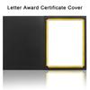 10 Pcs Black Certificate Holders Diploma Covers for 12.6 X 9.45 Inch Paper Gold Foil Border Cardstock Award Graduation