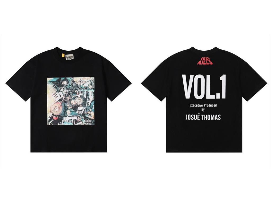 GALLERY DEPT American Tide Tie-Dye Graffiti Short-Sleeve T-Shirt