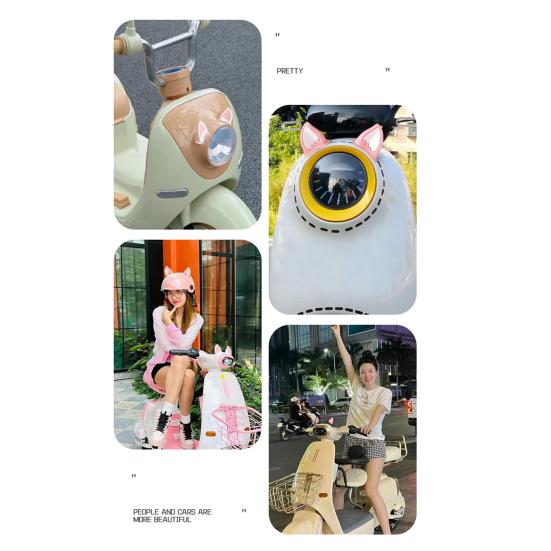 1 пара мотоциклетных шлемов с кошачьими ушками, декоративные накладки на уши для шлемов для скутера, велосипеда, мотоцикла, скейтбординга, аксессуары для шлемов