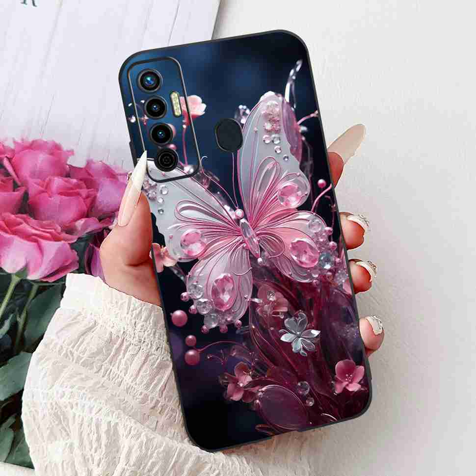 Cute Cat Cover For Tecno Camon 17 Case CG6 CG6j Silicone Soft Protection Shell For Tecno Camon 17 Camon17 Back Cover Casing 6.6"