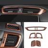 Car Interior Peach Wood Grain Inner Door Handle Decoration Frame Car Styling For Honda CRV CR-V 2017 2018  