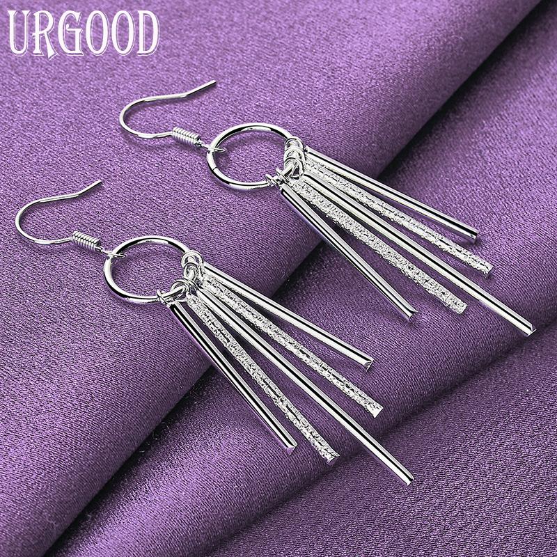 Модные ювелирные изделия с кисточками из стерлингового серебра 925 пробы