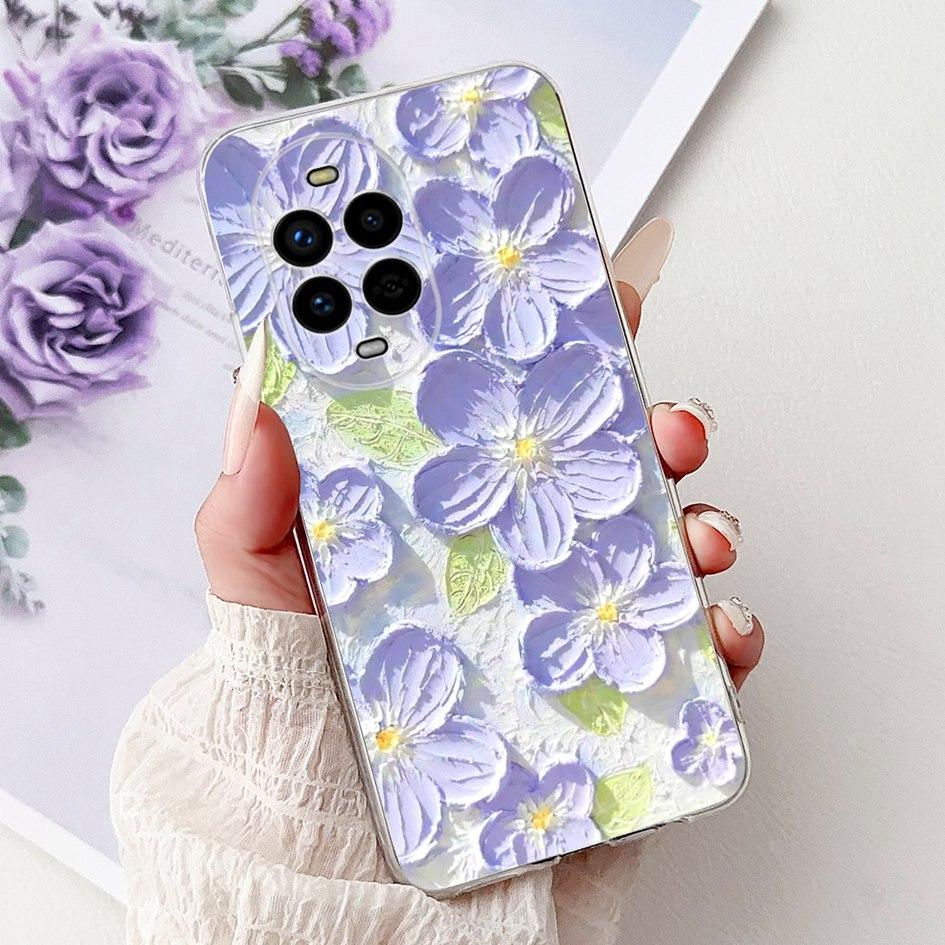 For Huawei Nova 13 Case Nova13 5G Cover BLK-AL80 Funda Popular Flower Butterfly Soft Clear Silicone Cases For Nova 13 Pro Bumper