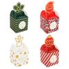 Merry Christmas Paper Boxes Treat Boxes For Candy Cookie Apple Box Navidad New Year Christmas Decoration Gift Box Bag Kerst Noel
