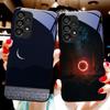 Космическая планета для Samsung Galaxy S10 20 Plus 21 FE 22 23 24 FE 25 Ultra Черный Чехол для телефона из закаленного стекла Жесткий чехол