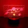 3D-лампа-иллюзия Солнечная система Девять планет Лава Светодиодный ночник, меняющий цвет, детский ночник, настольные лампы, декор комнаты, детские подарки