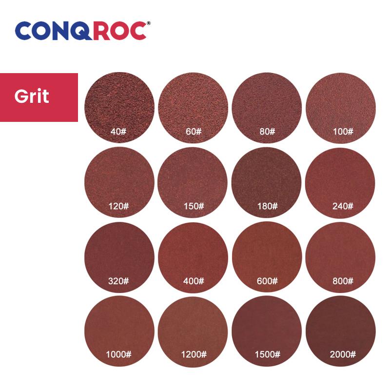 25 Pieces 180mm (7-Inch) 8-Hole Sanding Discs Aluminium Oxide Dry Sanding Papers Hook and Loop Grit 40~2000
