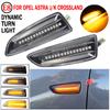 Для Opel Vauxhall Astra JK Crossland X Grandland Insignia B Zafira C светодиодный динамический указатель поворота, боковой габаритный фонарь, мигалка