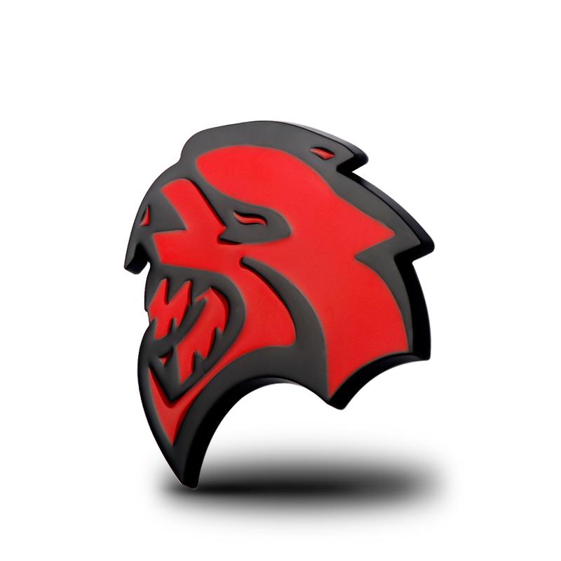 Car Side Fender Sticker Alloy Badge Sticker 3D Metal Aluminum Auto Logo Rear Trunk Decals For Dodge Durango Caliber Dakota Neon U666
