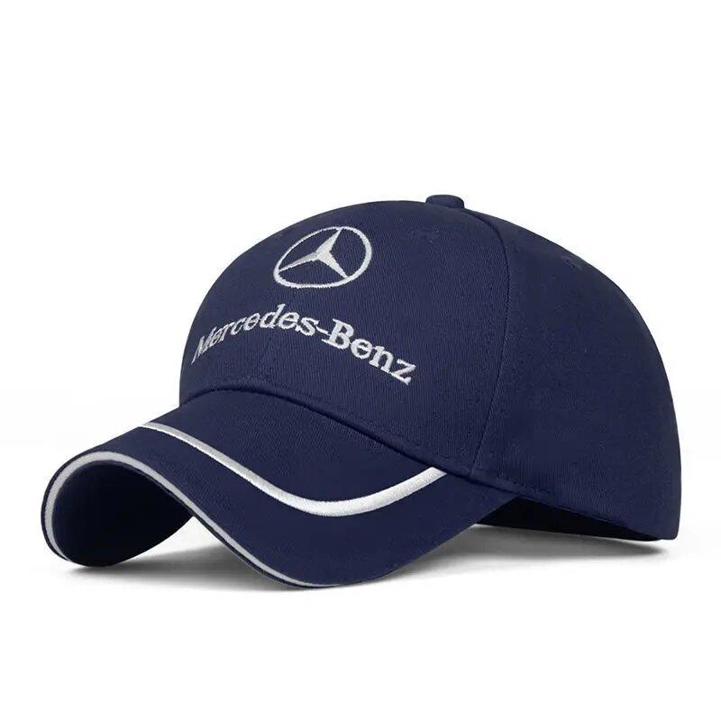 CRH1 Fashion Leather Mesh Hat Snapback Trucker Outdoor Sport cap For Mercedes Benz B/C/E/S Class A GLC MZ-BENZ Interior Mouldings