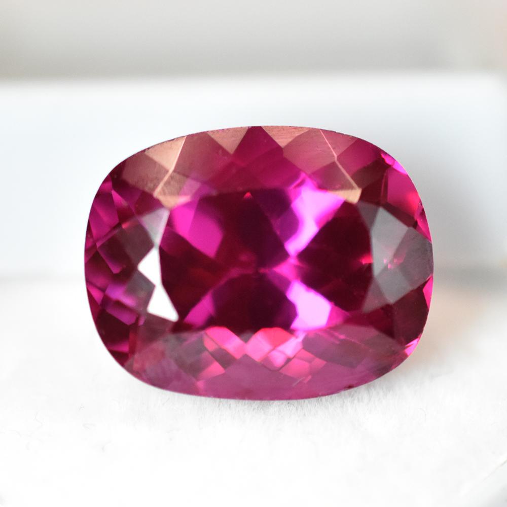 12 Ct Natural Pink Ruby Cushion Cut Loose Gemstone For Jewelry Making