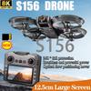 2025 New S156 Drone GPS 8K Professional HD 360° Dual Camera 5G WIFI Brushless Obstacle Avoidance Foldable Quadcopter Toy Screen Control Memory Card