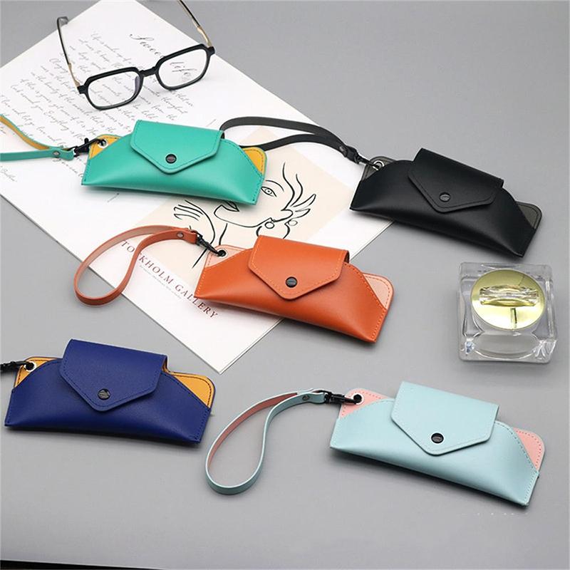 Glasses Case Women Leather Soft Glasses Bag  Portable Sunglasses Box Bag Accessories Eyeglasses Case Sunglasses Box