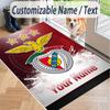 Custom Text Printed Rug Benfica FC Non Slip Floor Carpet For Home Room Decor