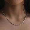 Another Layer Bold Line Necklace (silver925)(2color)