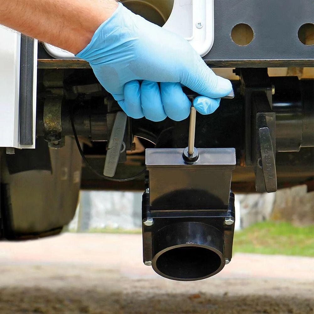 Пластиковый коллектор сточных вод для RV Нержавеющая сталь Аксессуары для модификации RV Шиберный клапан