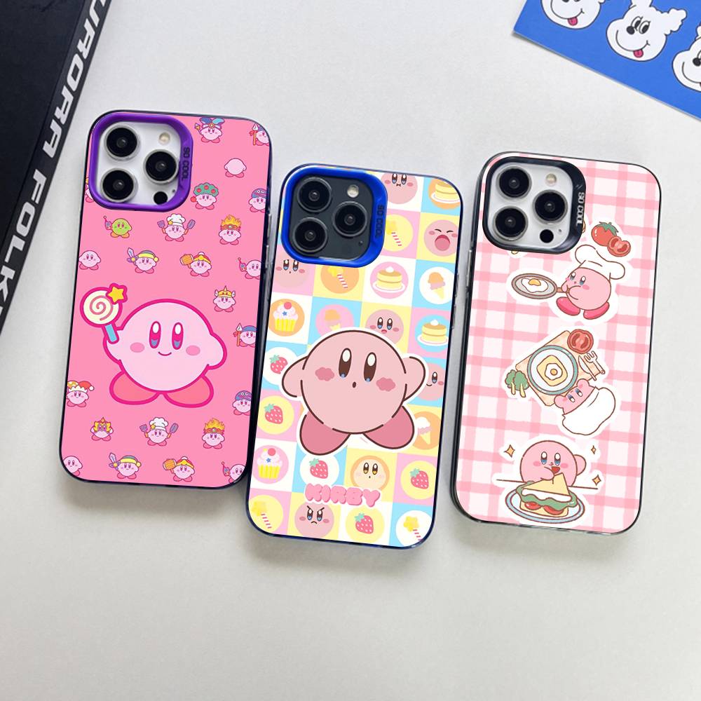 Звезды K-Kirby Прозрачный чехол для телефона для iPhone 16 15 14 13 12 11 Pro Max 17 Plus Цветная накладка
